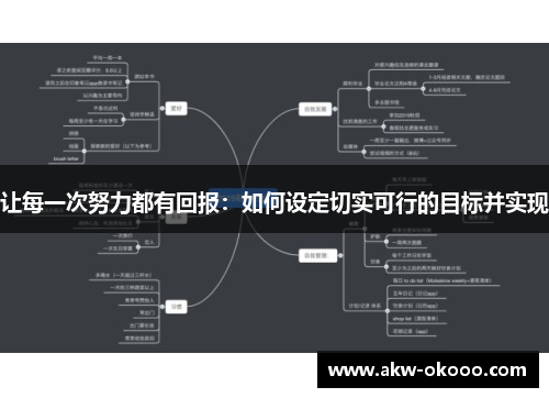 让每一次努力都有回报：如何设定切实可行的目标并实现